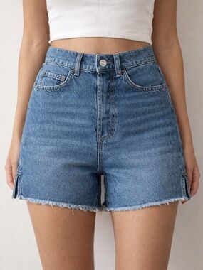 NWT In The Mood For Love Rachel Who Shorts Denim High Waist, indigo size S